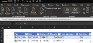 Microsoft adiciona símbolo Bitcoin no Excel