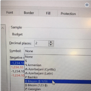 Microsoft adiciona símbolo Bitcoin no Excel