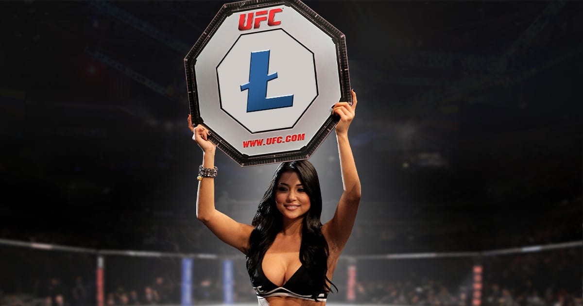 Lutador do UFC patrocinado pelo Litecoin comemora alta da criptomoeda