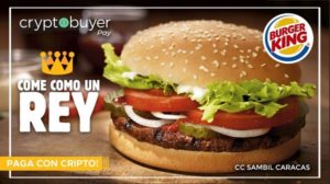 Burger King começa a aceitar pagamentos em criptomoedas