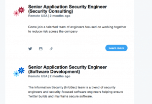 Há dois meses o Twitter tenta contratar engenheiros de segurança