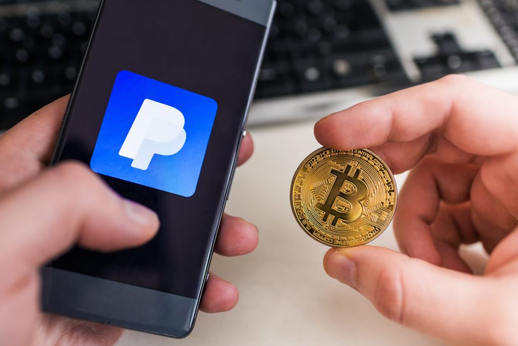 PayPal pagamentos em criptomoedas para comerciantes