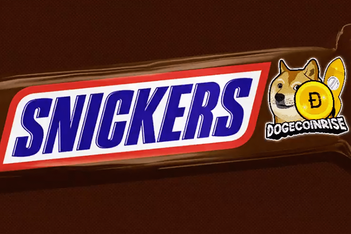 Snickers promove criptomoeda DOGECOIN