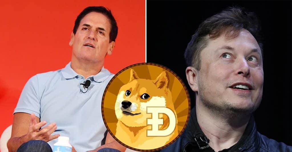 O preço do Dogecoin sobe após tweets de Elon Musk e Mark Cuban