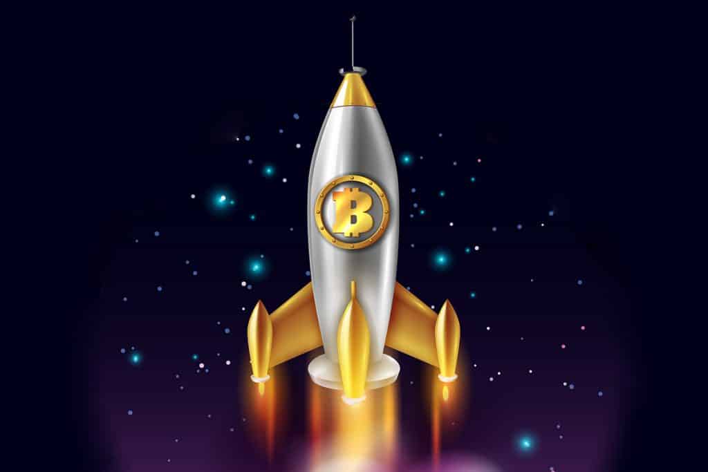 Foguete espacial leva carteira BTC física em missão