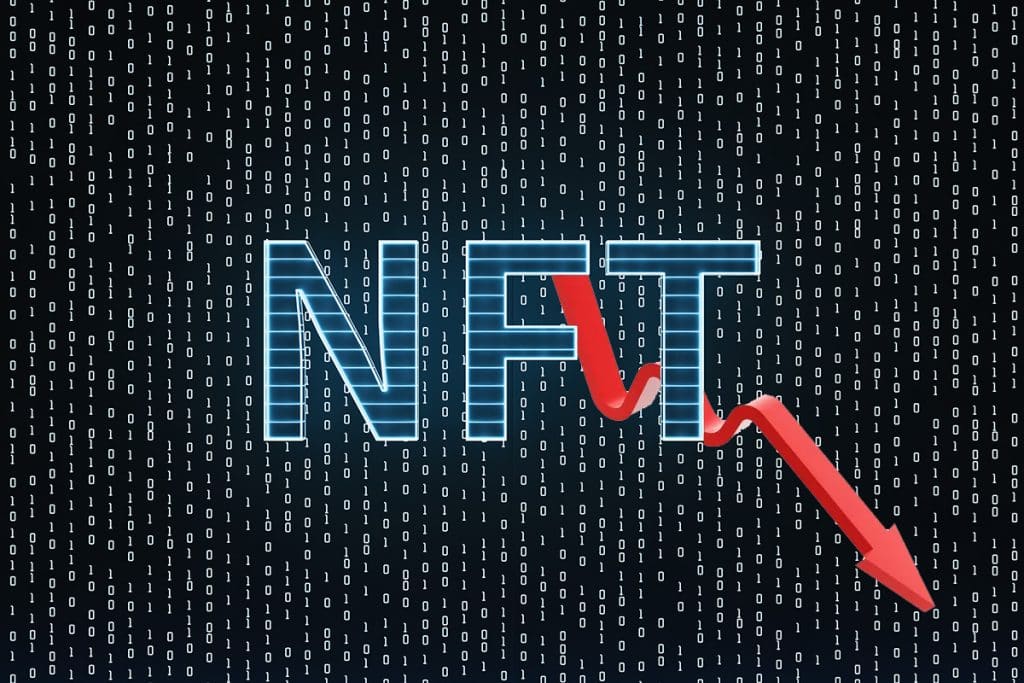 Volume de negociação de NFTs cai 63%