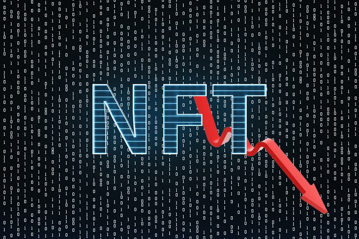 Volume de negociação de NFTs cai 63%