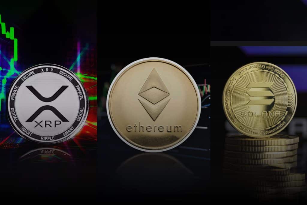 XRP e Solana lideram entradas de ETP enquanto Ethereum cai