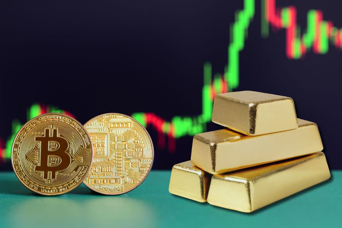 Desempenho entre Bitcoin e Ouro no mercado